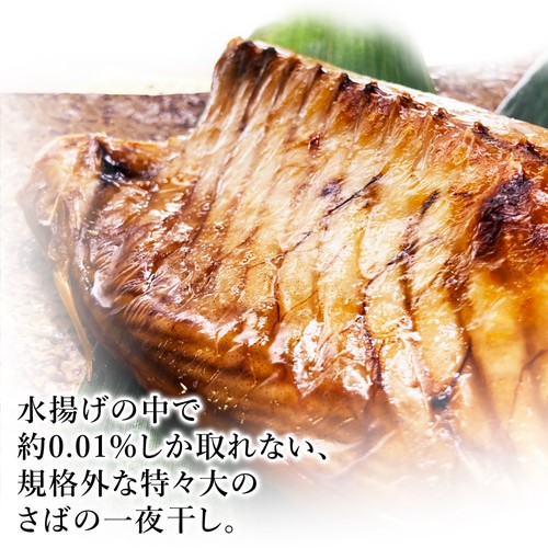 (b002-04)国産 無添加 干物 大王さば 一夜干し 特々大 2枚【本州・四国エリア送料無料】