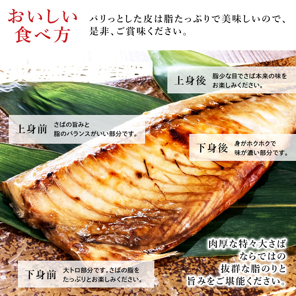 (b002-06)国産 干物 大王さば 一夜干し1枚/みりん干し1枚 特々大 計2枚 お試しセット【本州・四国エリア送料無料】